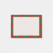 Regal Scottish Clan MacAulay Tartan Post-it Klebezettel (Vorderseite)