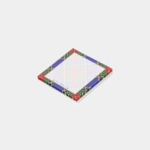 Regal Scottish Clan MacBeth Tartan Post-it Klebezettel (angewinkelt)