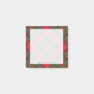Regal Scottish Clan MacDuff Tartan Post-it Klebezettel