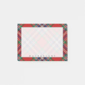 Regal Scottish Clan MacFarlane Tartan Post-it Klebezettel (Vorderseite)