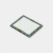 Regal Scottish Clan MacInnes Tartan Post-it Klebezettel (angewinkelt)