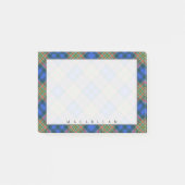Regal Scottish Clan MacLellan Tartan Post-it Klebezettel (Vorderseite)