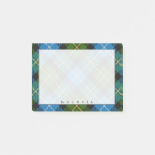 Regal Scottish Clan MacNeil Tartan Post-it Klebezettel