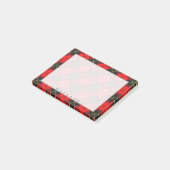Regal Scottish Clan Wallace Tartan Post-it Klebezettel (angewinkelt)