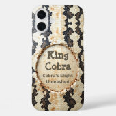 Regal Serpent: König Cobra Case-Mate iPhone Hülle (Rückseite)