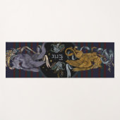 Regal Silver & Gold Griffins Yogamatte (Vorderseite (Horizontal))