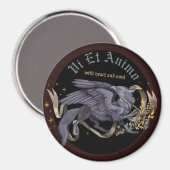 Regal Silver Griffin Magnet (Vorderseite/Rückseite)