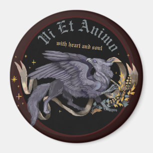 Regal Silver Griffin Magnet