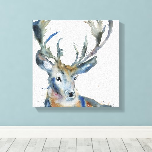 Regal Stag Leinwanddruck (Insitu (Holzboden))
