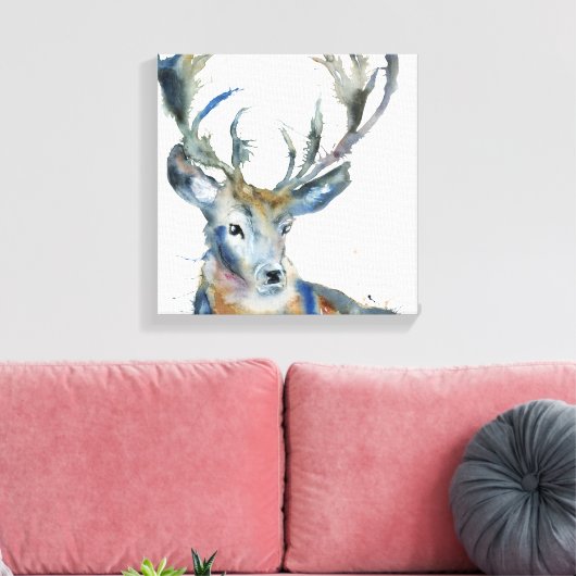 Regal Stag Leinwanddruck (Insitu (Wohnzimmer))