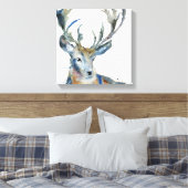 Regal Stag Leinwanddruck (Insitu (Schlafzimmer))