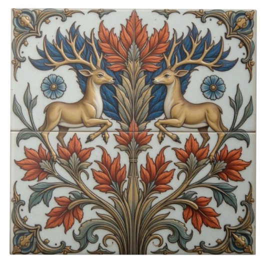 Regal Stags of the Glade Fliese (Vorderseite)