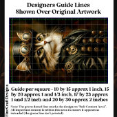 Regal Steampunk Tabby Cat Portrait DV2R Decoupage Seidenpapier