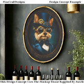 Regal Steampunk Yorkshire Terrier EF4R Decoupage Seidenpapier