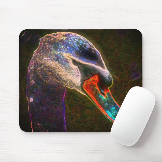 Regal Swan Abstrakt Nature Art Mousepad (Mit Mouse)