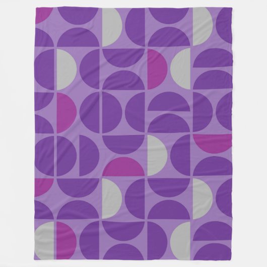 Regal Tiles Mitte Jahrhunderts Fleecedecke (Vorderseite)