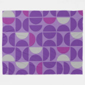 Regal Tiles Mitte Jahrhunderts Fleecedecke (Vorderseite (Horizontal))