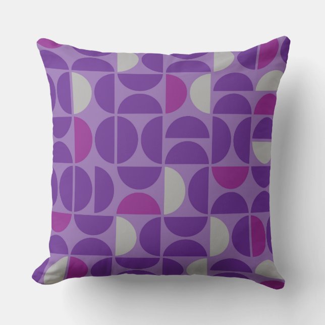 Regal Tiles Mitte Jahrhunderts Kissen (Vorderseite)