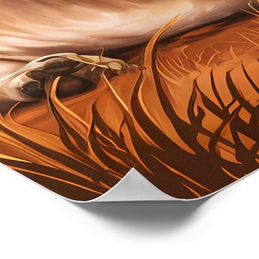 Regal Trio Ruhen in der Natur Poster (Ecke)