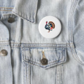 Regal Turkey Display Art Classic T - Shirt Button (Beispiel)