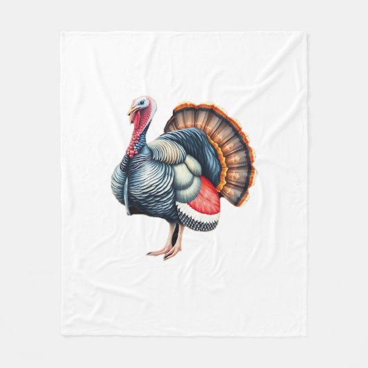 Regal Turkey Display Art Classic T - Shirt Fleecedecke (Vorderseite)