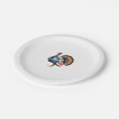 Regal Turkey Display Art Classic T - Shirt Pappteller (Schrägansicht)