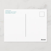 Regal Turquoise und Gold Bokeh Lights Postkarte (Rückseite)