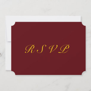 Regal UAWG: Burgundy & Gold Edition Einladung