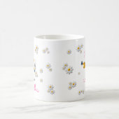 Regal Unicorn Princess Crown Rhinestones & Daisies Kaffeetasse (Mittel)