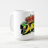 Regal Vater: Bold & Crowned Kaffeetasse (Vorderseite Links)