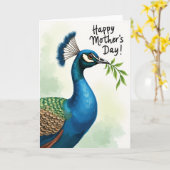 Regal-Vogel-Muttertagskarte Karte (Gelbe Blume)