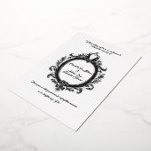 Regal Wappen, klassische Hochzeitseleganz, Folieneinladung (Gedreht)