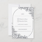 Regal Wedding RSVP Card (Rückseite)
