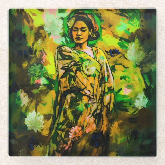 Regal Woman Glasuntersetzer (Vorderseite)