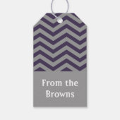 Regal Zickzack Gift Tags Geschenkanhänger (Vorderseite)