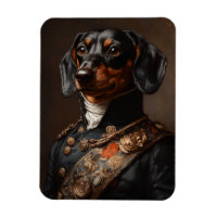 Regale Dackel in napoleonischer Militäreinheit
