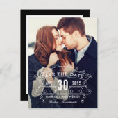 Regale Gewerkschaft Save the Date Postkarte (Vorne/Hinten)