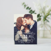 Regale Gewerkschaft Save the Date Postkarte (Stehend Vorderseite)