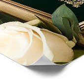 Regale Hochzeitsinitialen mit Krone Poster (Ecke)