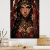 Regale Königin der Schatten Wandkunst Poster (Küche)