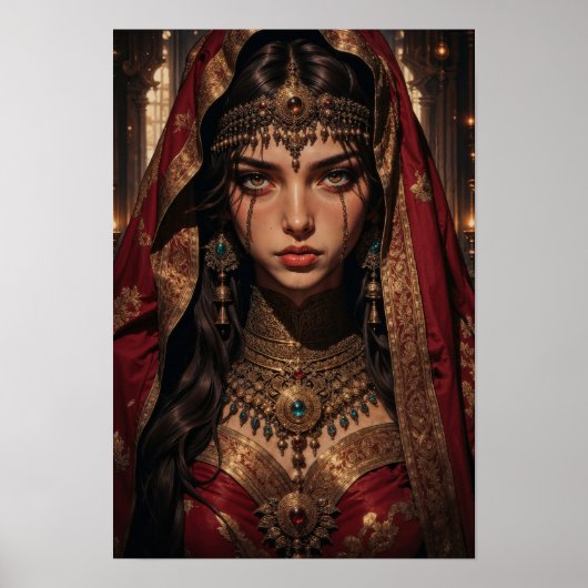 Regale Königin der Schatten Wandkunst Poster (Vorne)
