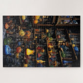 Regale mit Trankflaschen Puzzle (Horizontal)