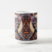 Regale Mythisch Verziert Fantasy Katze Kaffeetasse (Mittel)
