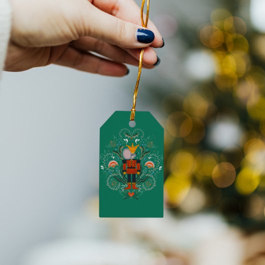 Regale Träume: Der verzauberte Nutcracker Geschenkanhänger