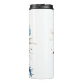 Regaler indigener Geist: Federn und Kraft Kunst Thermosbecher (Rückseite)