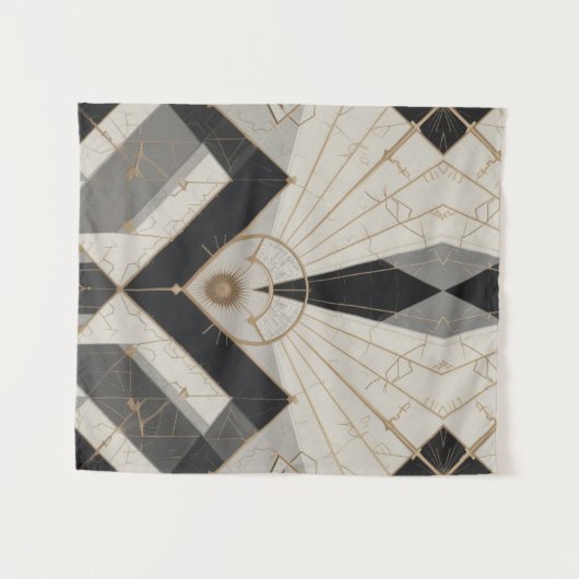 Regalgeometrie Wandteppich (Vorderseite (Horizontal))