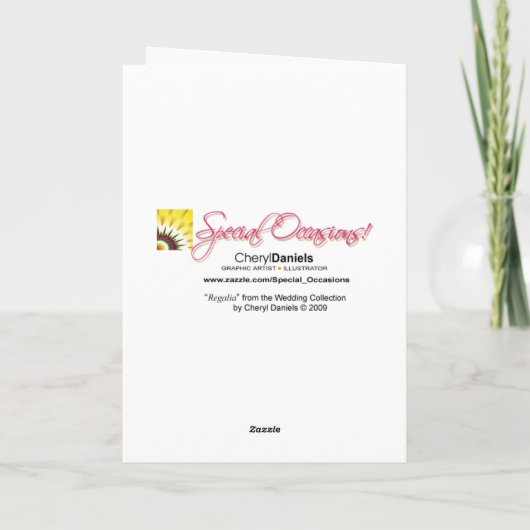 Regalia - Save the Date (Schwarz/Weiß) Ankündigung (Rückseite)