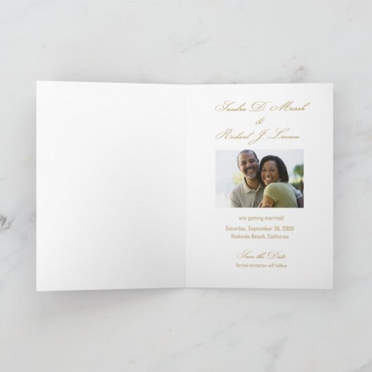 Regalia - Save the Date (Schwarz/Weiß) Ankündigung (Innenseite)