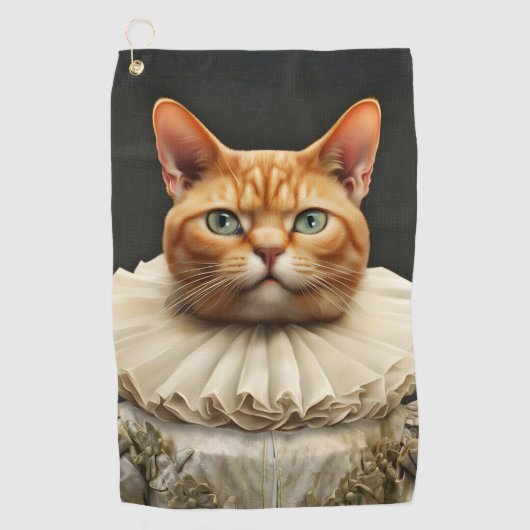 Regalkatze Golfhandtuch (Vorderseite)