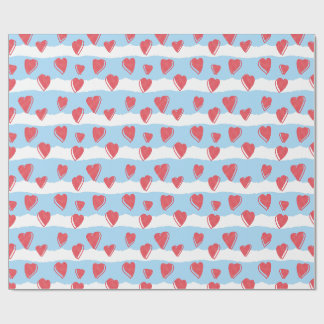 regalo de cualquier ocasión patrón de corazones geschenkpapier